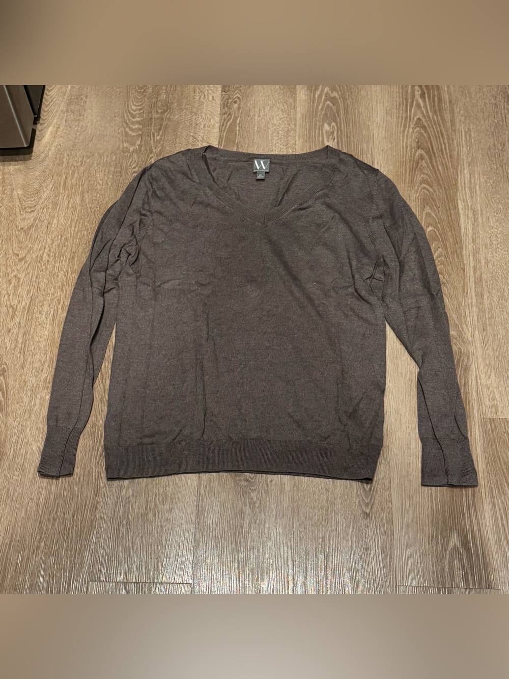 Worthington Women's Brown V-Neck Sweater